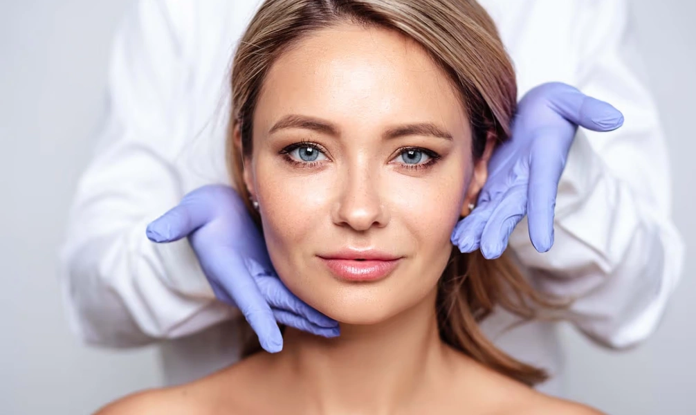 Woman preparing for a cosmetic Botox treatment consultation