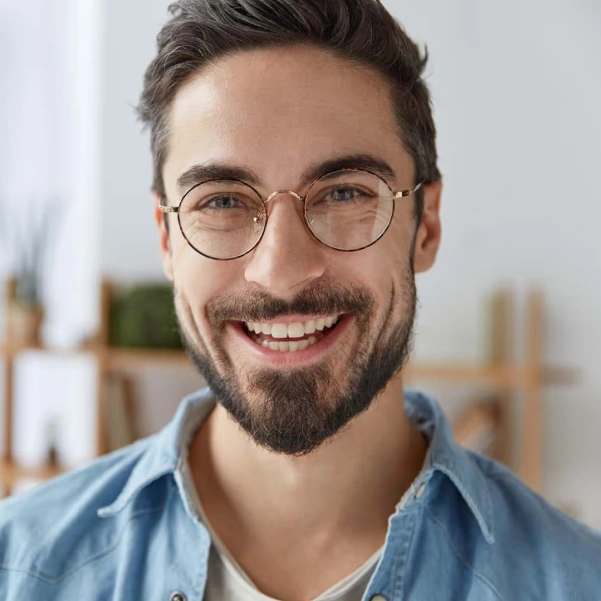 Patient smiling after gummy smile treatment