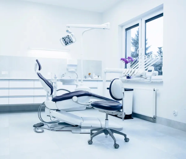 Modern dental clinic with minimalistic look .