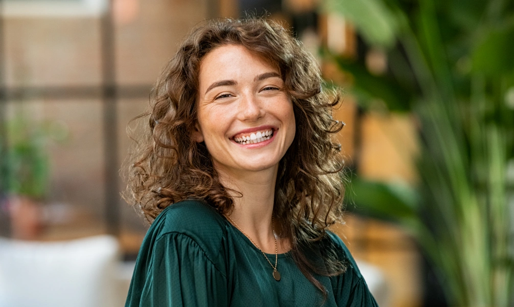 Patient smiling after a personalized smile makeover